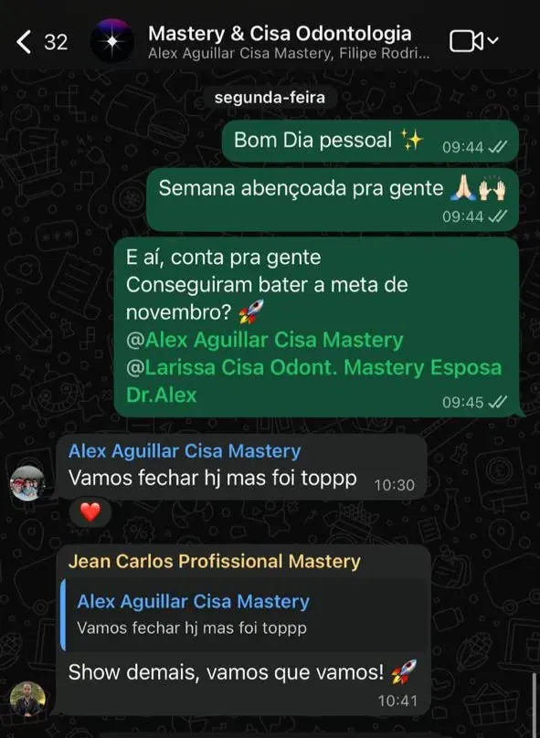 Depoimento de cliente Mastery 1